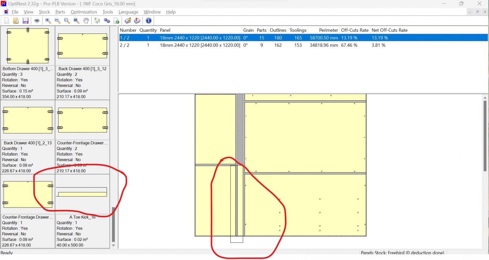 Oversizing being applied but not considered when nesting. | Forum ...