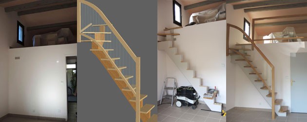quarter turn stair header