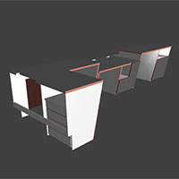 Polyboard office desks model