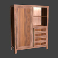 Polyboard face frame cupboard model