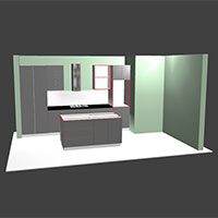 Quick Design Kitchen in Polyboard