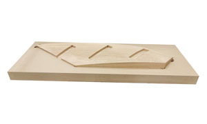 curved stringboard in block