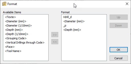 face code format options