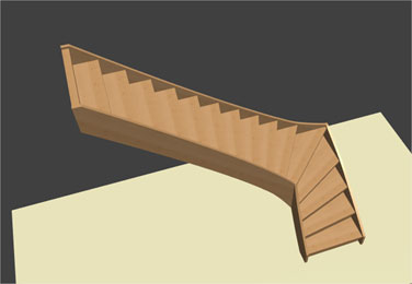 3d view of stair
