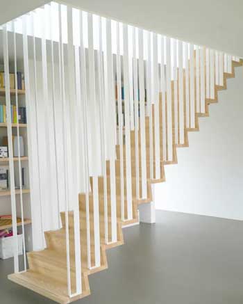 Suspended stair design and download - WOOD DESIGNER