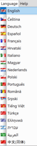 polyboard language selection