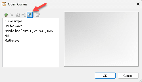 import dxf file to open curves library