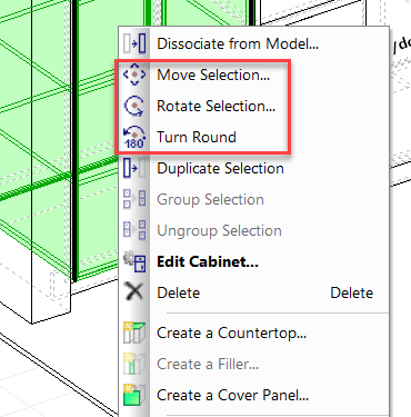 move commands in project mode