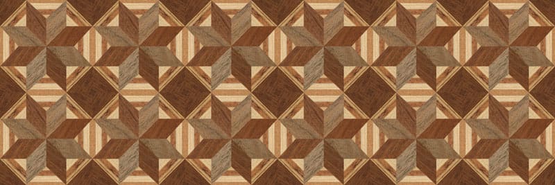 Intricate timber inlays using multiple species of timber