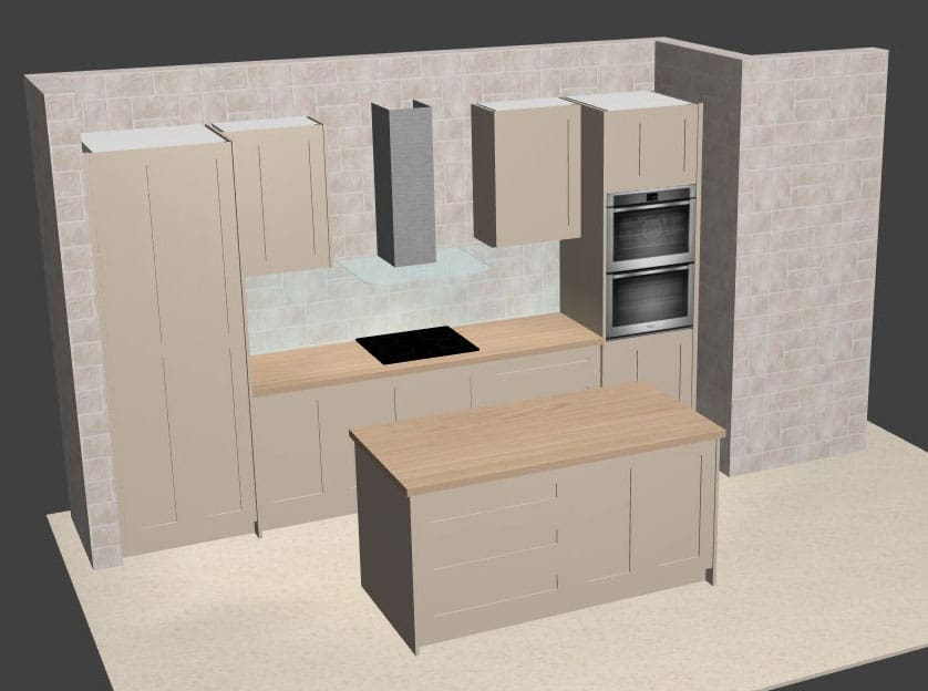 PolyBoard kitchen with shaker doors