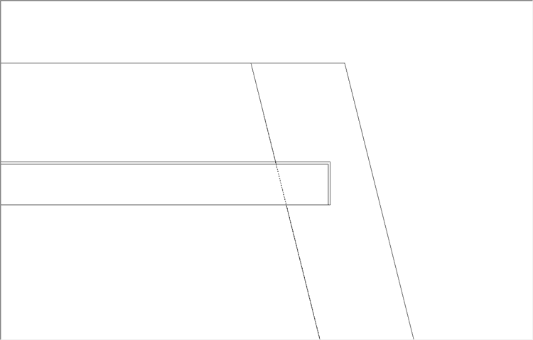 sloped grooves with orthogonal bottom