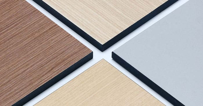 Compact laminate with melamine face