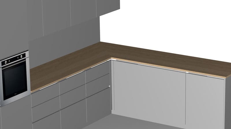 grain automatically aligns on worktop