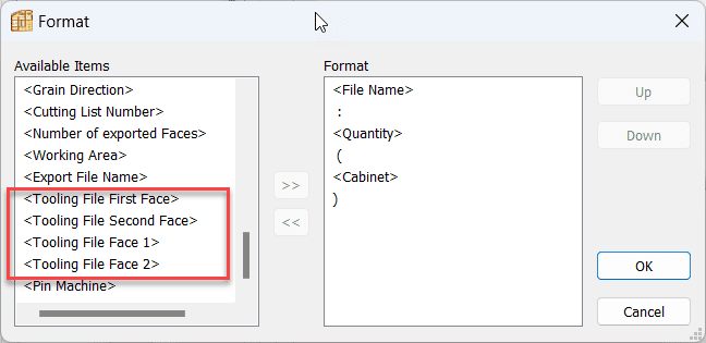 Profiling and Chamfering face references