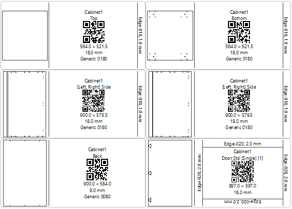 polyboard labels showing qr codes
