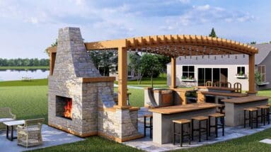 garden bbq area
