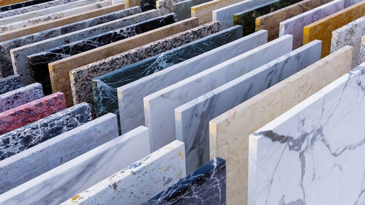 Stone material selections