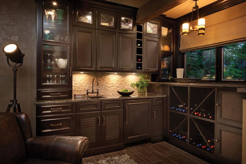 cosy wet bar