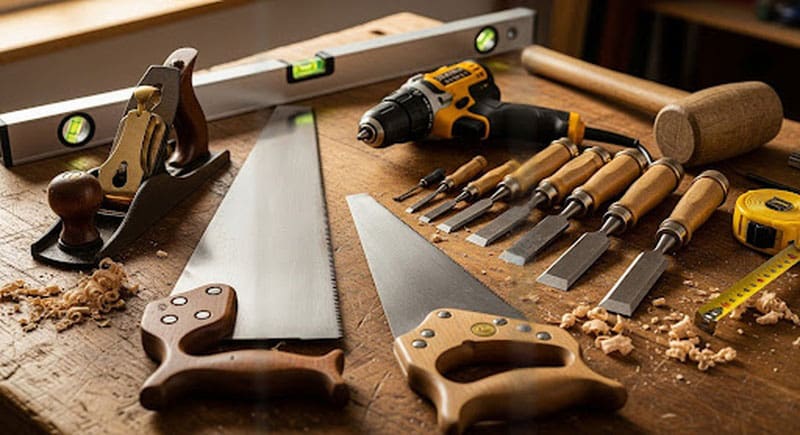 Essential tools for woodworking