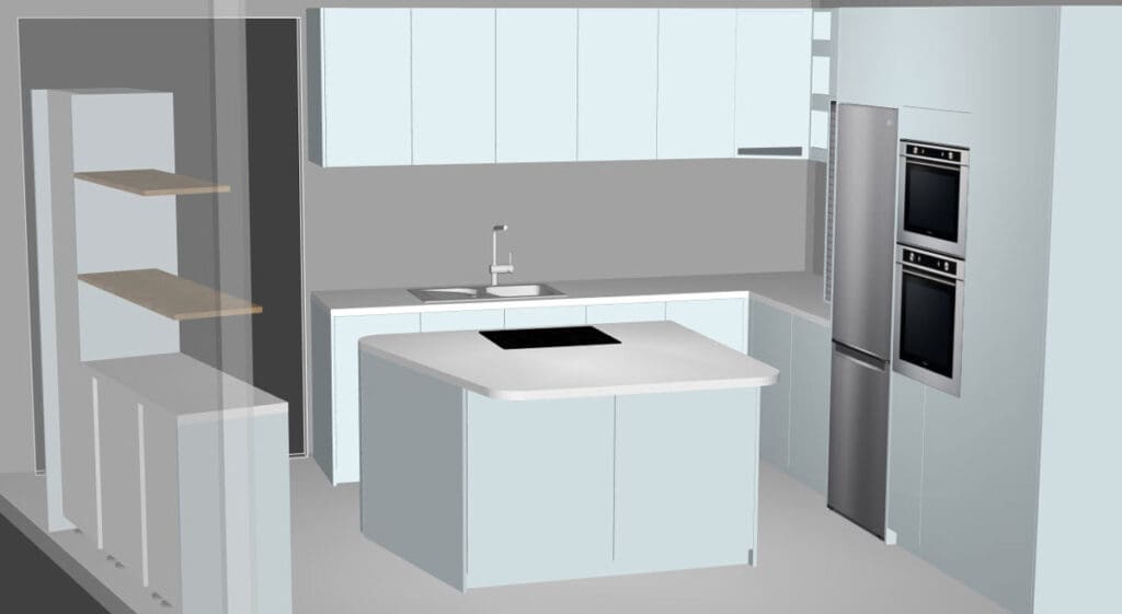 polyboard kitchen project