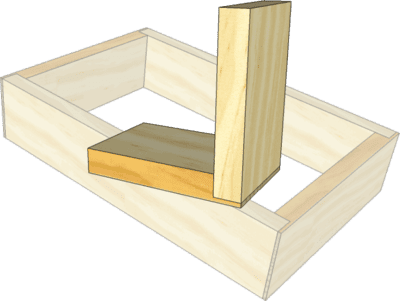 Rebate joints strengthening a box
